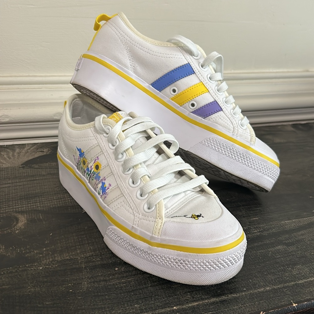 Adidas Originals Nizza Platform Sneakers- Size 7